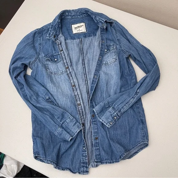 Arizona Jean Company Tops Arizona Jeans Denim Shirt Size Small